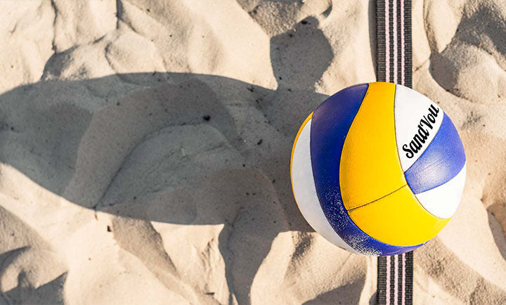 beach volleyball on the lines