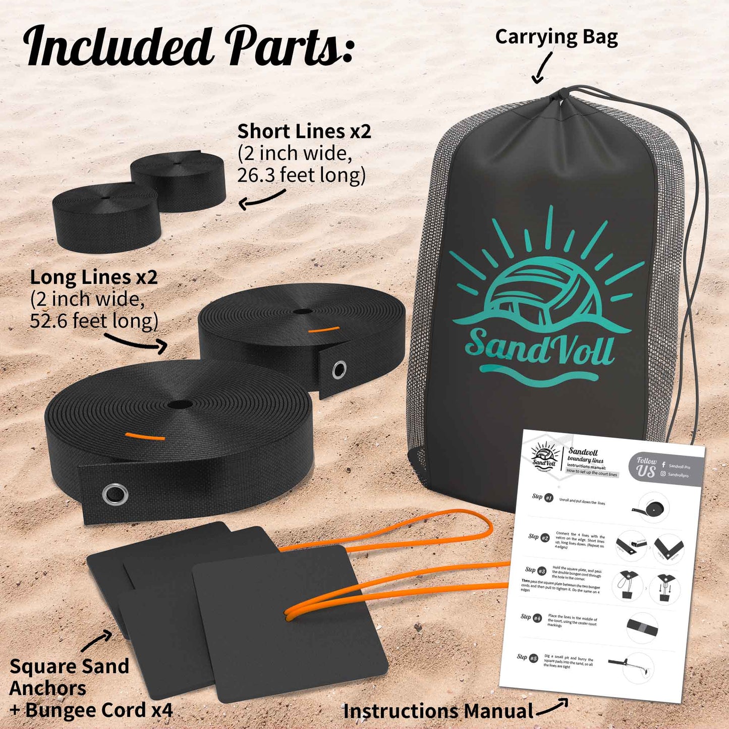 beach volleyball lines set part