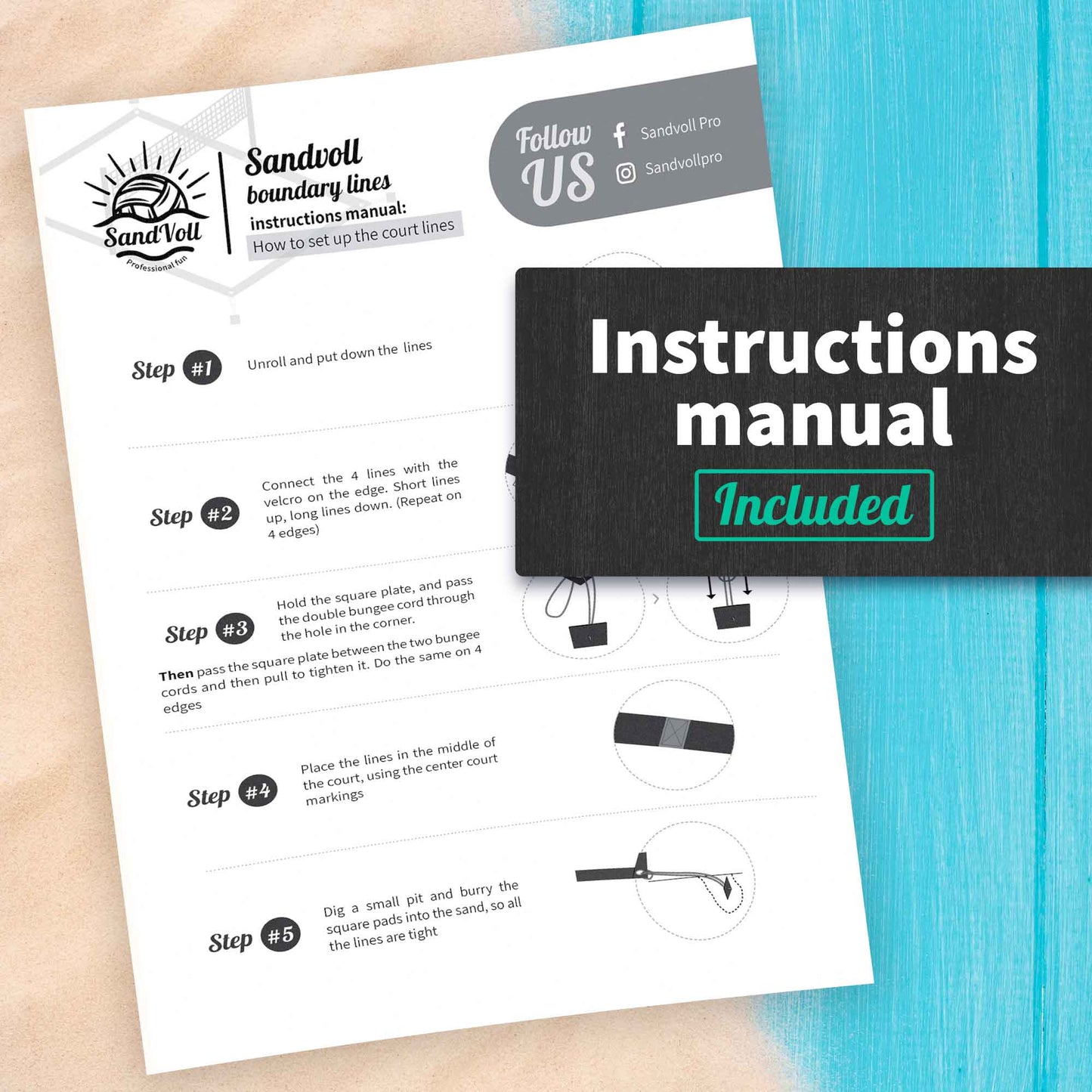 instructions manual of volley lines