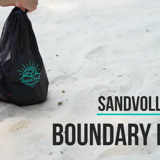how to set up boundary lines for beach volleyball